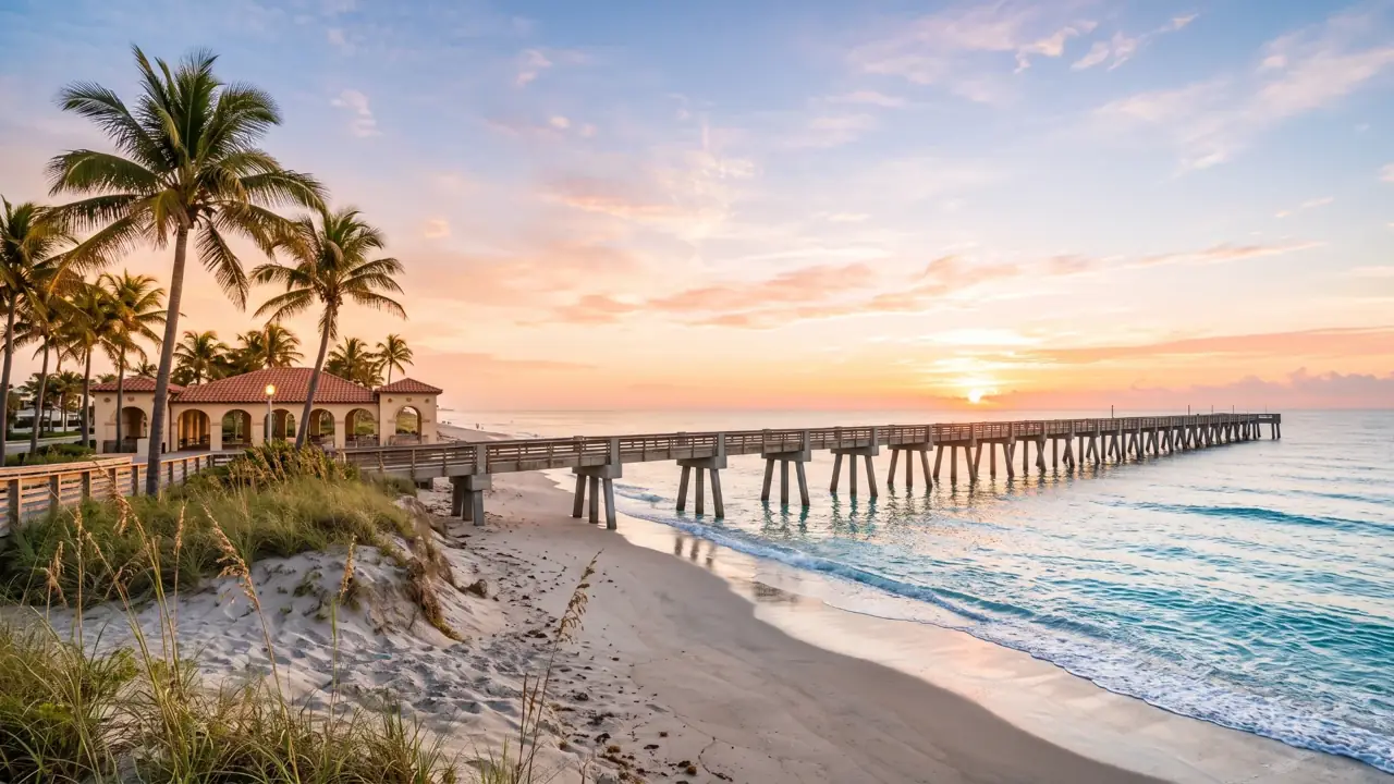 AI illustration of Lake Worth Beach