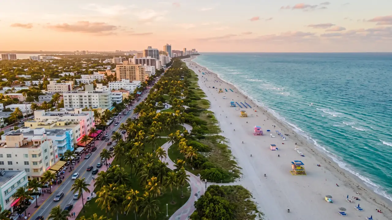 AI illustration of Miami Beach
