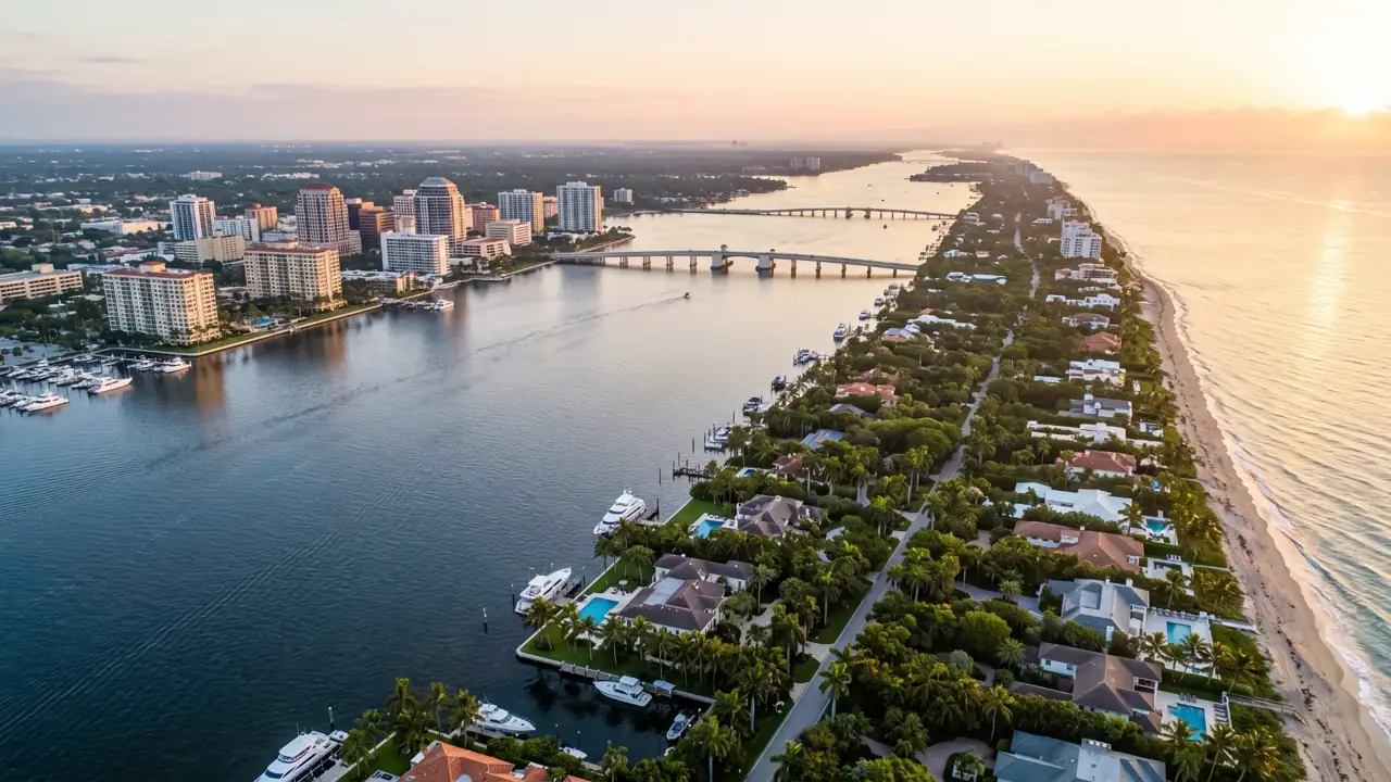 AI illustration of Palm Beach County
