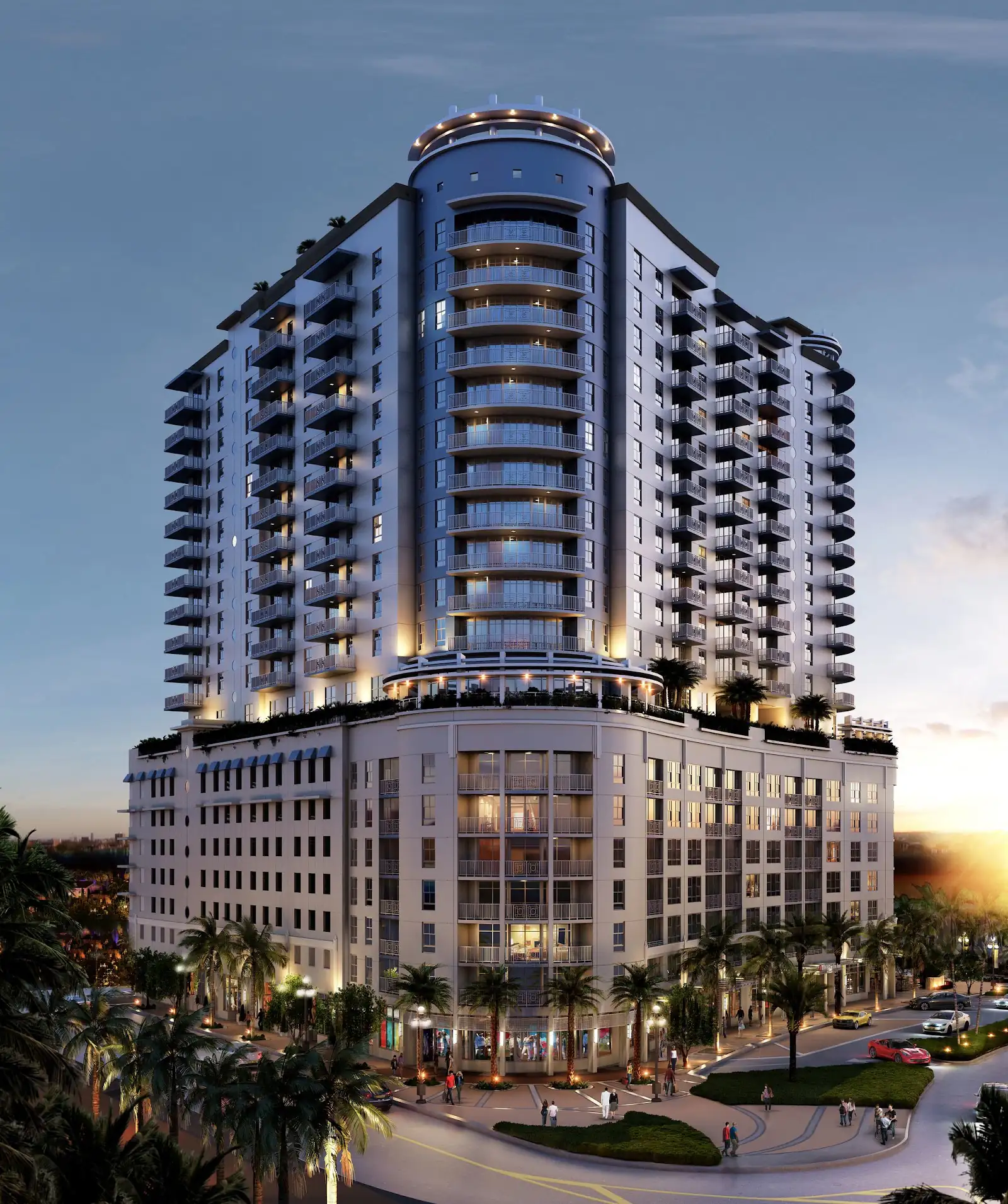 Render de 1818 Park en Hollywood