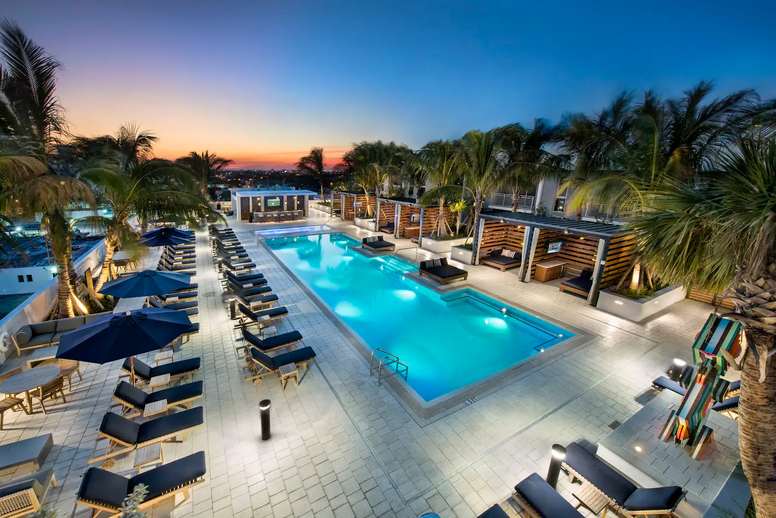Piscina de AMLI Midtown 29 en Midtown/Wynwood, Miami