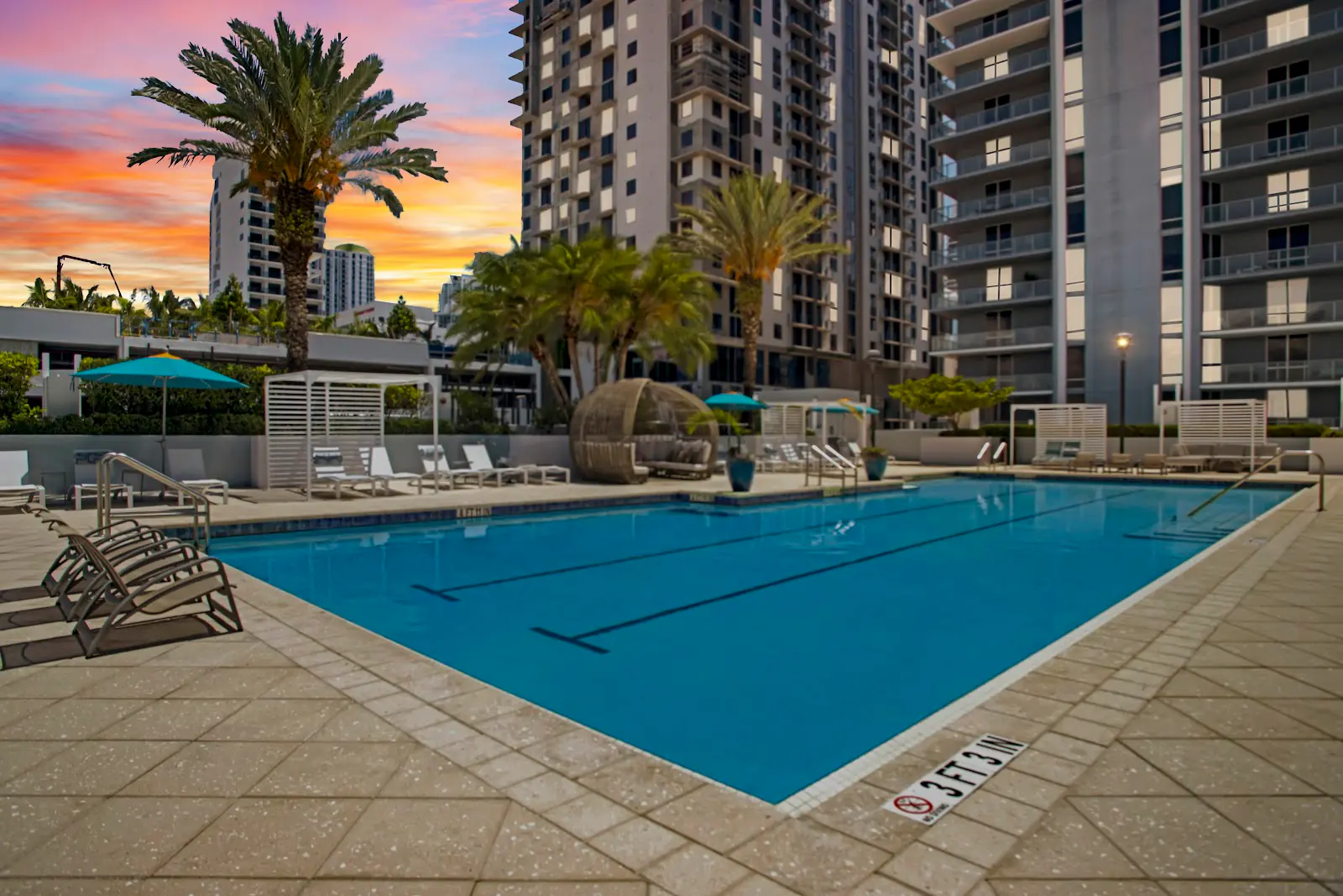 Piscina de Miro Brickell en Brickell, Miami
