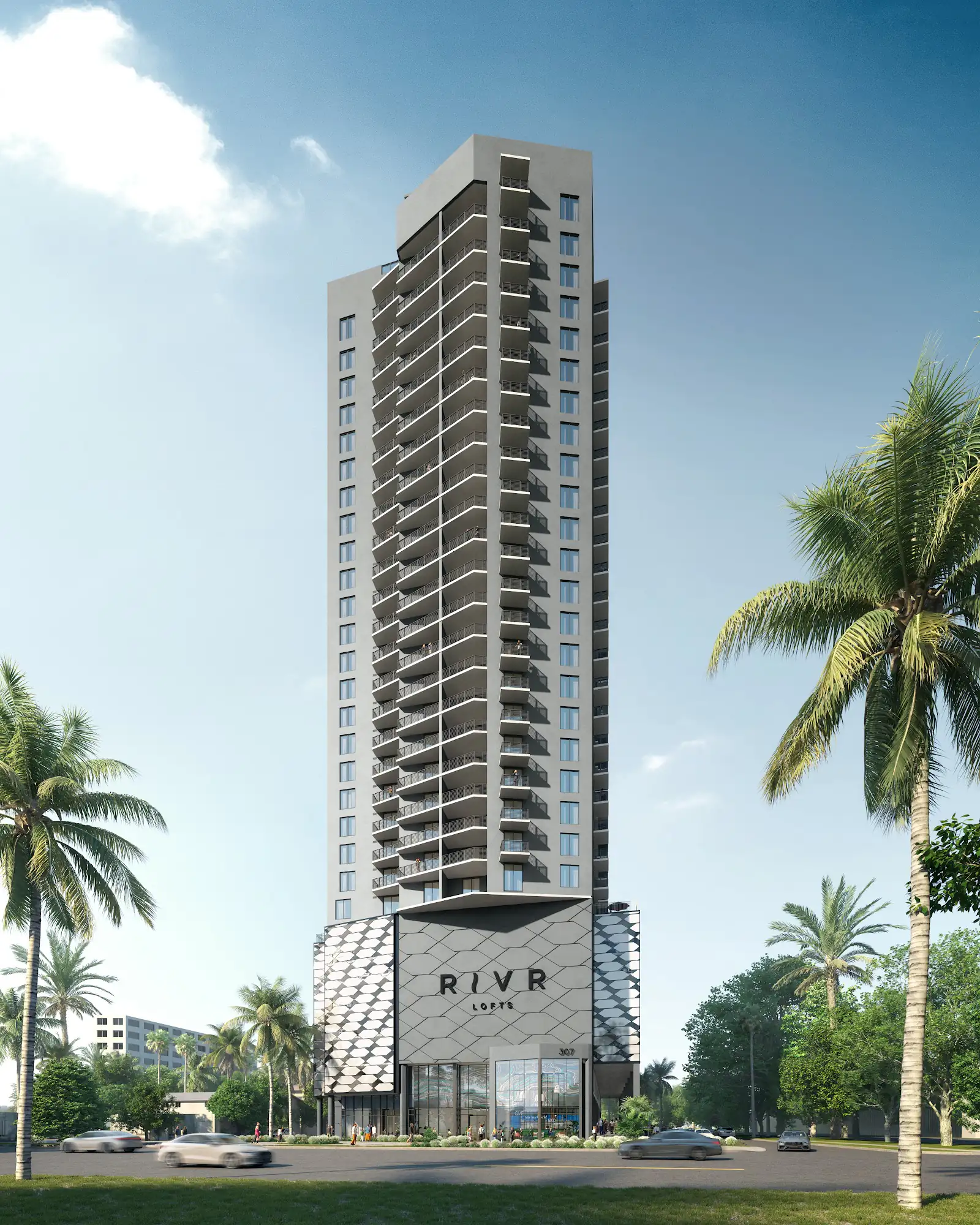 Render de RIVR Lofts en Fort Lauderdale