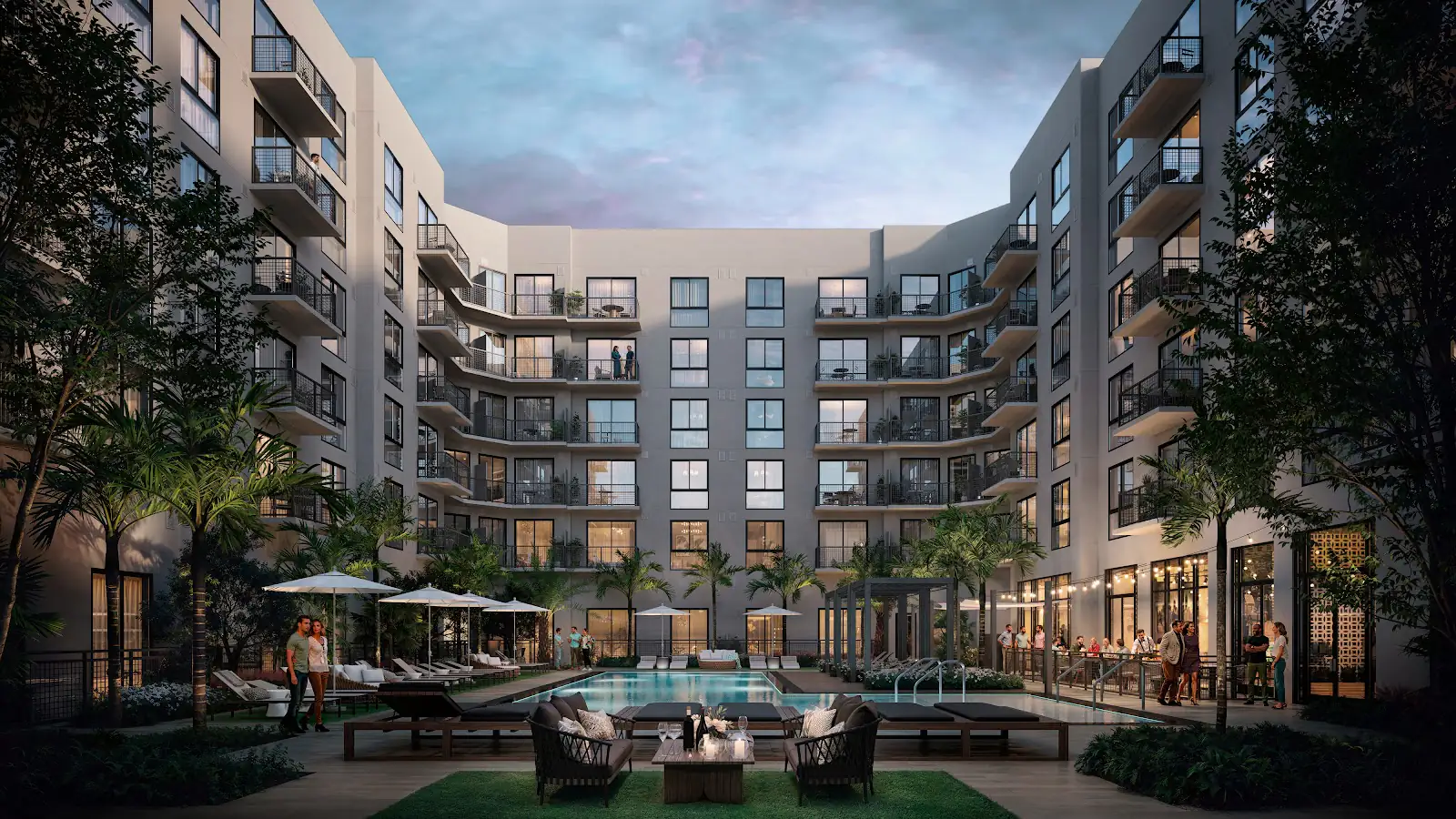 Render de The Adderley en Fort Lauderdale